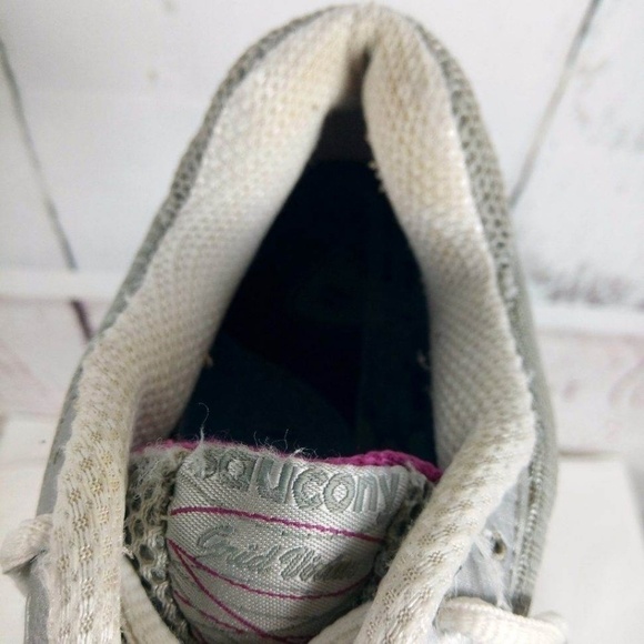 Saucony Grid Virtue Gray Purple Silver Sz 10 - Picture 5 of 8
